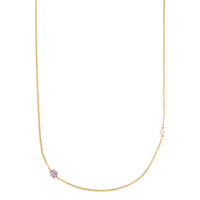 Elemental shortie - Amethyst | Verguld en zilver